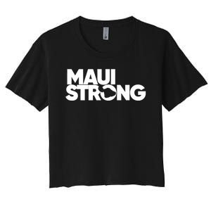 Pray For Maui Hawaii Strong Women's Crop Top Tee