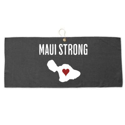 Pray For Maui Hawaii Strong Large Microfiber Waffle Golf Towel