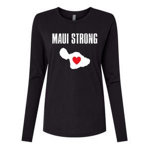 Pray For Maui Hawaii Strong Womens Cotton Relaxed Long Sleeve T-Shirt