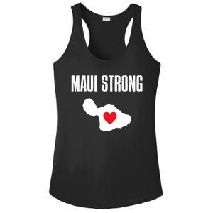 Pray For Maui Hawaii Strong Ladies PosiCharge Competitor Racerback Tank