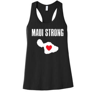 Pray For Maui Hawaii Strong Women's Racerback Tank