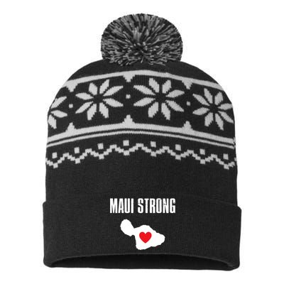 Pray For Maui Hawaii Strong USA-Made Snowflake Beanie