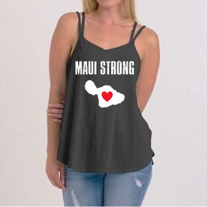 Pray For Maui Hawaii Strong Women's Strappy Tank