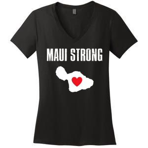 Pray For Maui Hawaii Strong Women's V-Neck T-Shirt