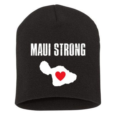 Pray For Maui Hawaii Strong Short Acrylic Beanie