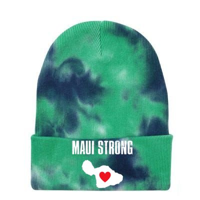 Pray For Maui Hawaii Strong Tie Dye 12in Knit Beanie