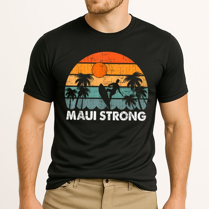 Pray For Maui Hawaii Strong Maui Cooling Performance Crew T-Shirt