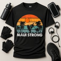Pray For Maui Hawaii Strong Maui Cooling Performance Crew T-Shirt