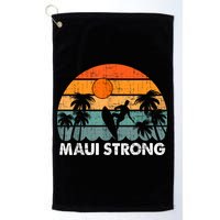 Pray For Maui Hawaii Strong Maui Golf Towel