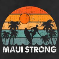 Pray For Maui Hawaii Strong Maui Golf Towel