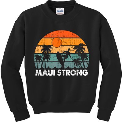Pray For Maui Hawaii Strong Maui Kids Sweatshirt