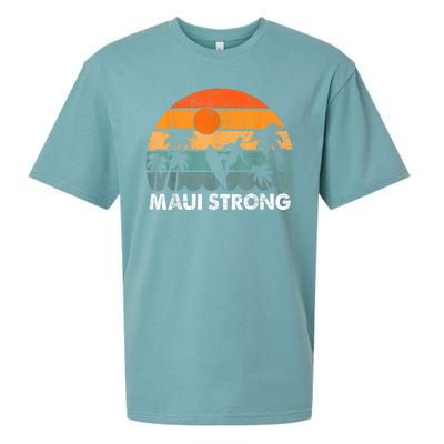 Pray For Maui Hawaii Strong Maui Sueded Cloud Jersey T-Shirt