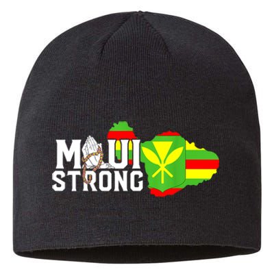 Pray For Maui Hawaii Strong Sustainable Beanie