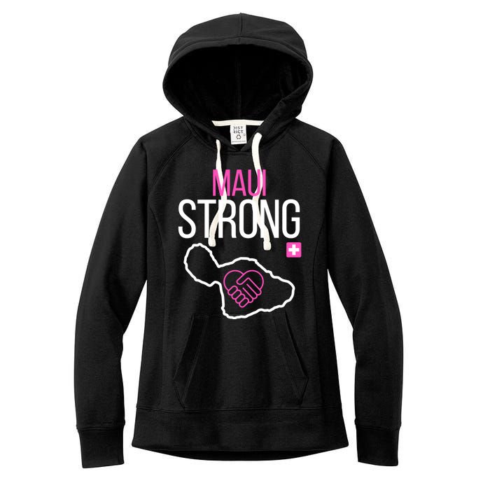 Pray For Maui Hawaii Strong Women's Fleece Hoodie