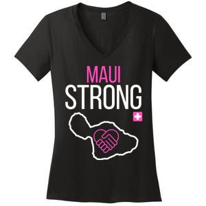 Pray For Maui Hawaii Strong Women's V-Neck T-Shirt