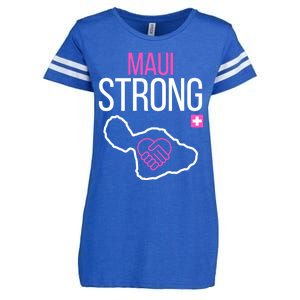 Pray For Maui Hawaii Strong Enza Ladies Jersey Football T-Shirt