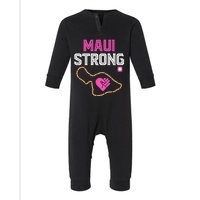 Pray For Maui Hawaii Strong Infant Fleece One Piece