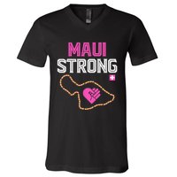 Pray For Maui Hawaii Strong V-Neck T-Shirt