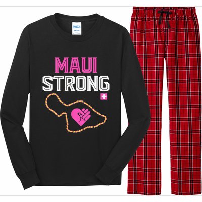 Pray For Maui Hawaii Strong Long Sleeve Pajama Set