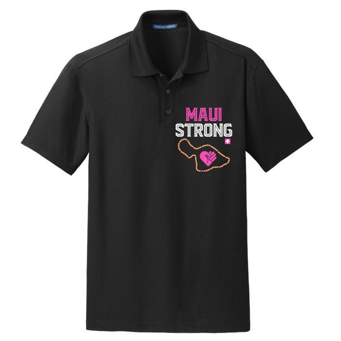 Pray For Maui Hawaii Strong Dry Zone Grid Polo