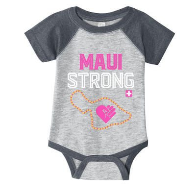 Pray For Maui Hawaii Strong Infant Baby Jersey Bodysuit