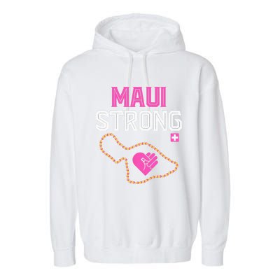 Pray For Maui Hawaii Strong Garment-Dyed Fleece Hoodie