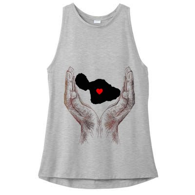 Pray For Maui Hawaii Strong Maui Men Women Ladies PosiCharge Tri-Blend Wicking Tank