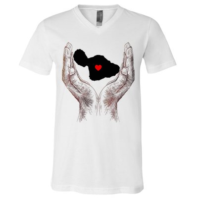 Pray For Maui Hawaii Strong Maui Men Women V-Neck T-Shirt