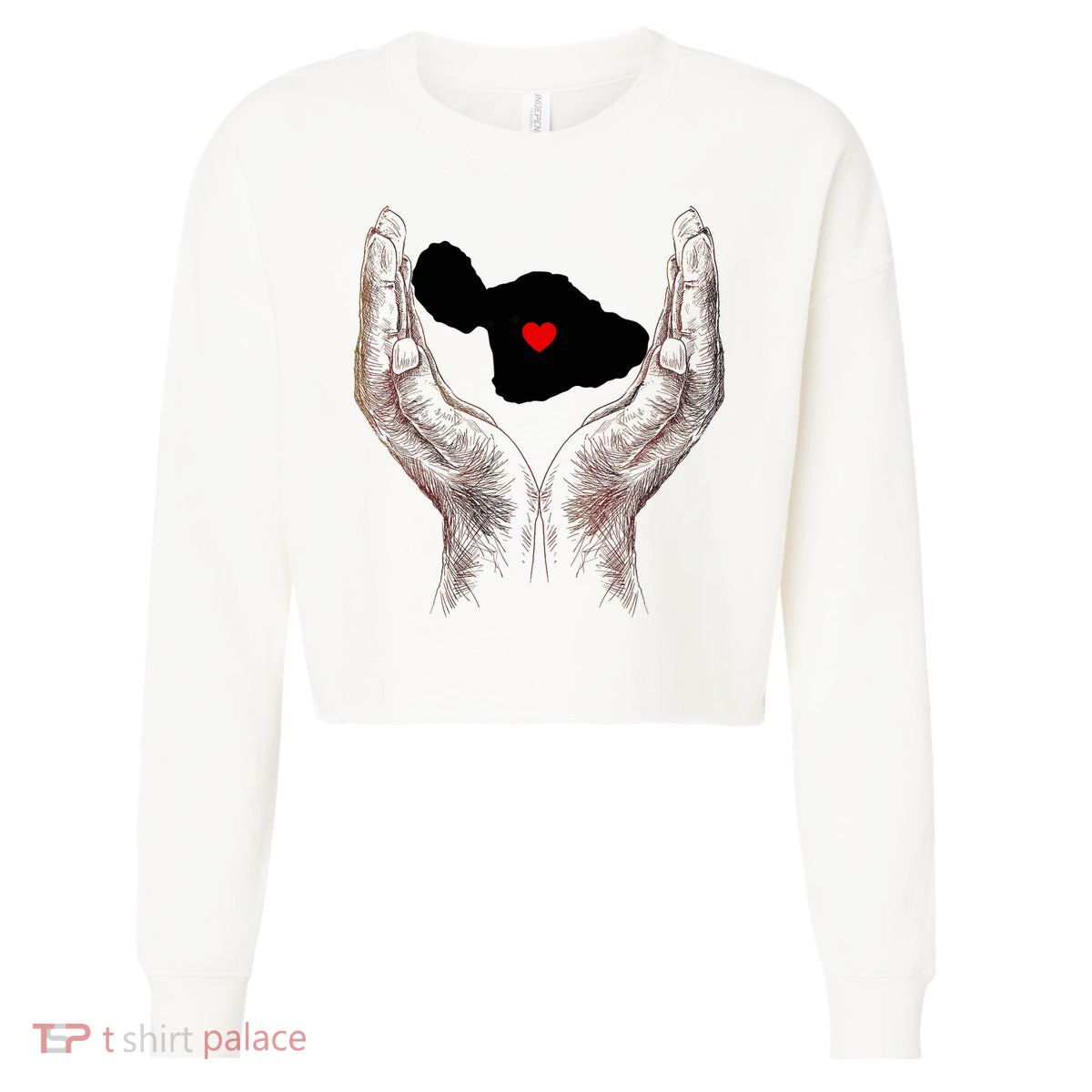 Pray For Maui Hawaii Strong Maui Men Women Cropped Pullover Crew