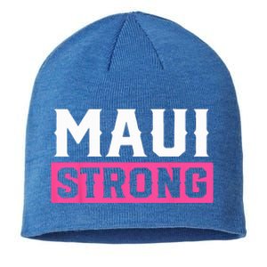 Pray For Maui Hawaii Strong Maui Lahaina Hawaiian Islands Sustainable Beanie