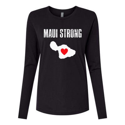 Pray For Maui Hawaii Strong Womens Cotton Relaxed Long Sleeve T-Shirt