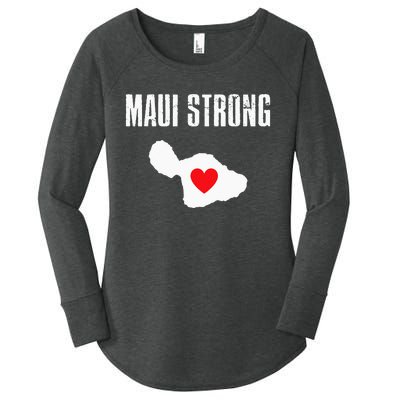 Pray For Maui Hawaii Strong Women's Perfect Tri Tunic Long Sleeve Shirt