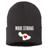 Pray For Maui Hawaii Strong Sustainable Knit Beanie