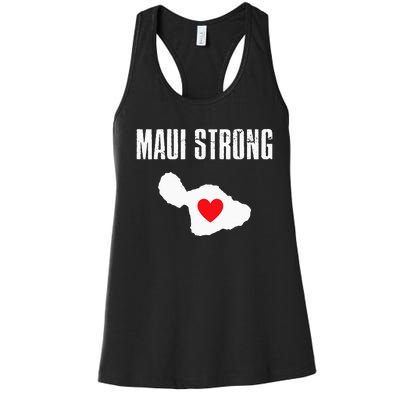 Pray For Maui Hawaii Strong Women's Racerback Tank