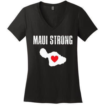 Pray For Maui Hawaii Strong Women's V-Neck T-Shirt