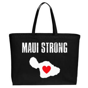 Pray For Maui Hawaii Strong Cotton Canvas Jumbo Tote