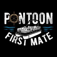 Pontoon First Mate Pontoon Boating Captain Pontoon Boat Impact Tech Backpack