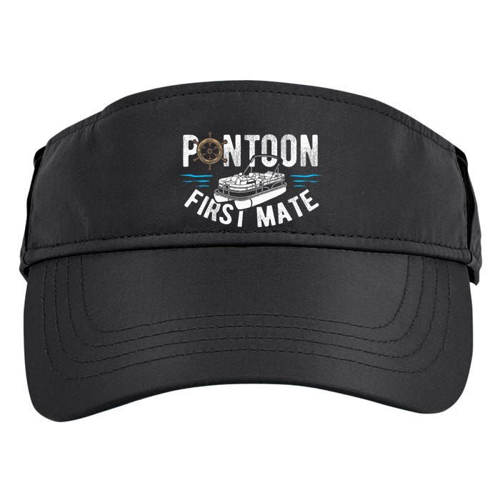 Pontoon First Mate Pontoon Boating Captain Pontoon Boat Adult Drive Performance Visor