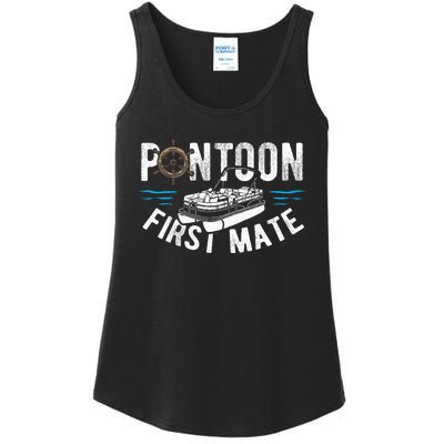 Pontoon First Mate Pontoon Boating Captain Pontoon Boat Ladies Essential Tank