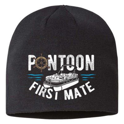 Pontoon First Mate Pontoon Boating Captain Pontoon Boat Sustainable Beanie