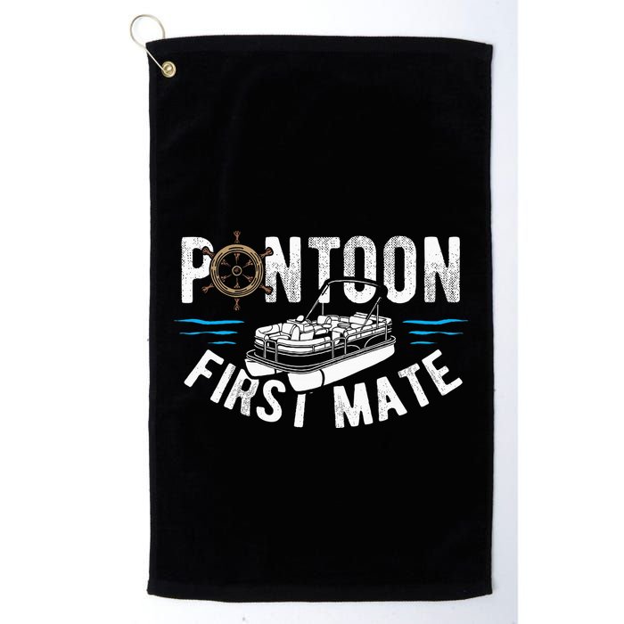 Pontoon First Mate Pontoon Boating Captain Pontoon Boat Golf Towel