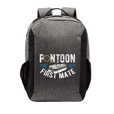 Pontoon First Mate Pontoon Boating Captain Pontoon Boat Vector Backpack