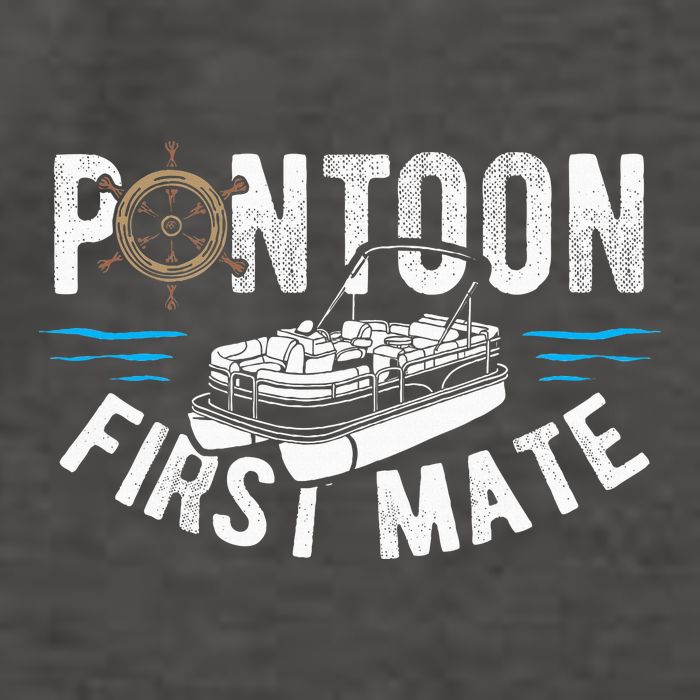 Pontoon First Mate Pontoon Boating Captain Pontoon Boat Vector Backpack