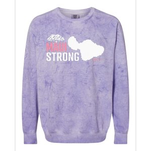 Pray For Maui Hawaii Strong Colorblast Crewneck Sweatshirt