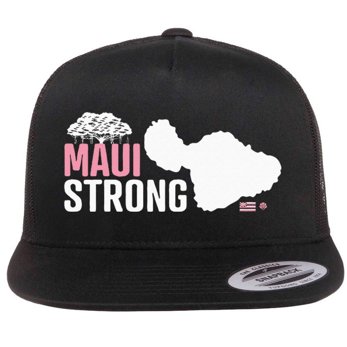 Pray For Maui Hawaii Strong Flat Bill Trucker Hat