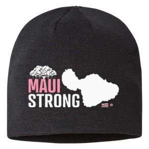 Pray For Maui Hawaii Strong Sustainable Beanie