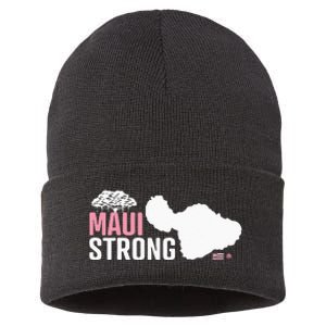 Pray For Maui Hawaii Strong Sustainable Knit Beanie