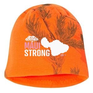 Pray For Maui Hawaii Strong Kati - Camo Knit Beanie