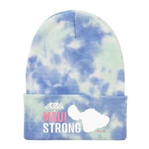 Pray For Maui Hawaii Strong Tie Dye 12in Knit Beanie