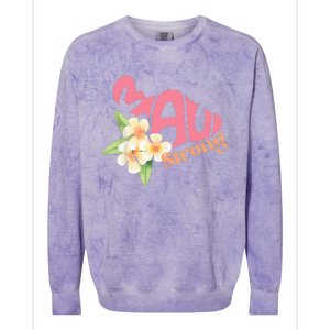 Pray For Maui Hawaii Strong Colorblast Crewneck Sweatshirt